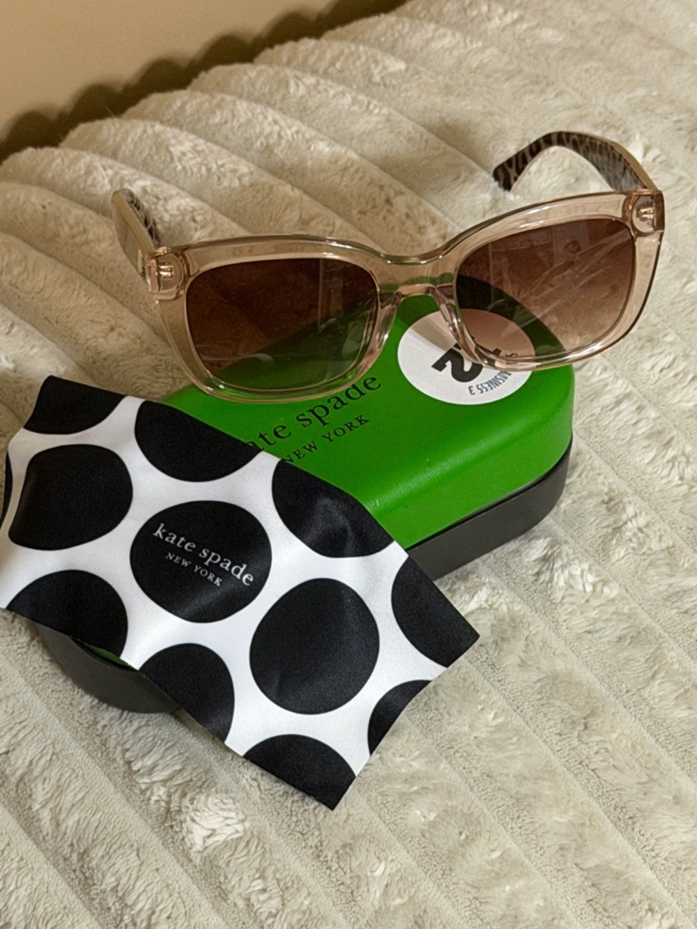 KATE SPADE TAMMY TRANSPARENT BEIGE SUNGLASSES